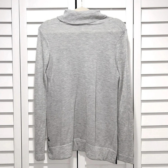 Wool blend Joules knitwear turtleneck size 10 neutral textured side slits 2018 - Picture 2 of 9